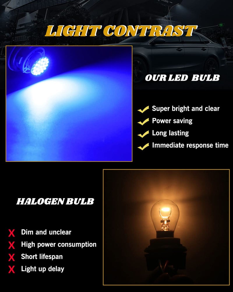 YM EBright YM E-Bright 10-Pack Blue 1156 BA15S 1206 22SMD Led Turn Signal Light Auto Car Reverse Light Lamp DC 12V - Image 2